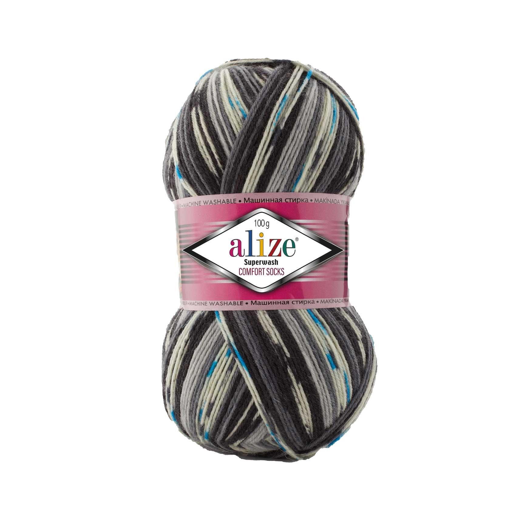 Alize Superwash Comfort Socks Yarn 100g 7650
