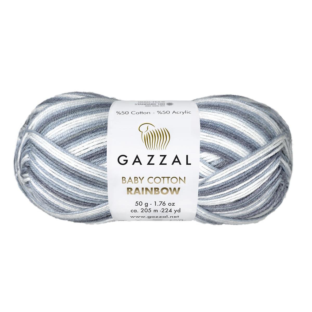 Gazzal Baby Cotton Rainbow 50g 476