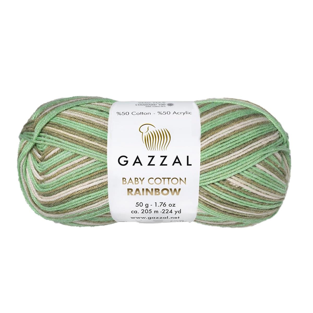 Gazzal Baby Cotton Rainbow 50g 477