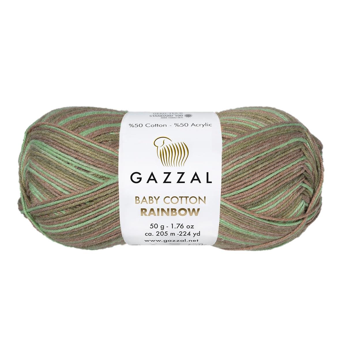 Gazzal Baby Cotton Rainbow 50g 478