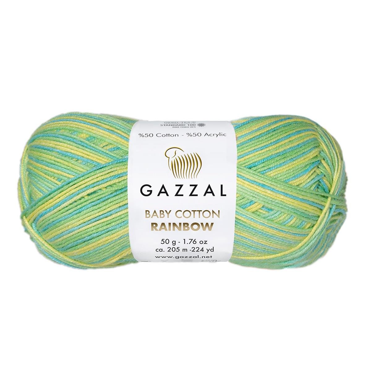 Gazzal Baby Cotton Rainbow 50g 480