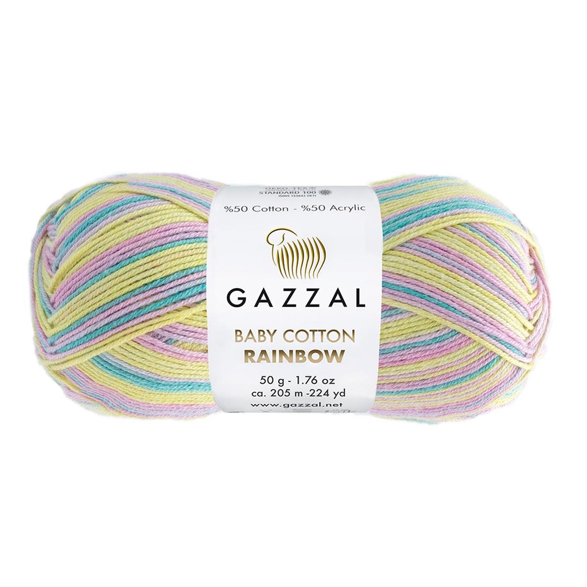 Gazzal Baby Cotton Rainbow 50g 481