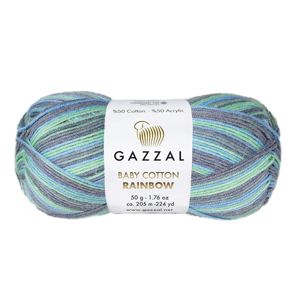 Gazzal Baby Cotton Rainbow 50g 484