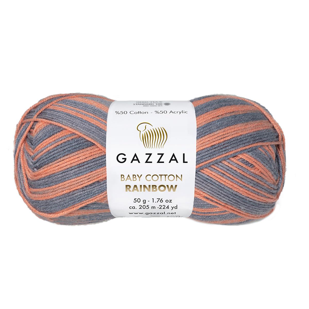 Gazzal Baby Cotton Rainbow 50g 486