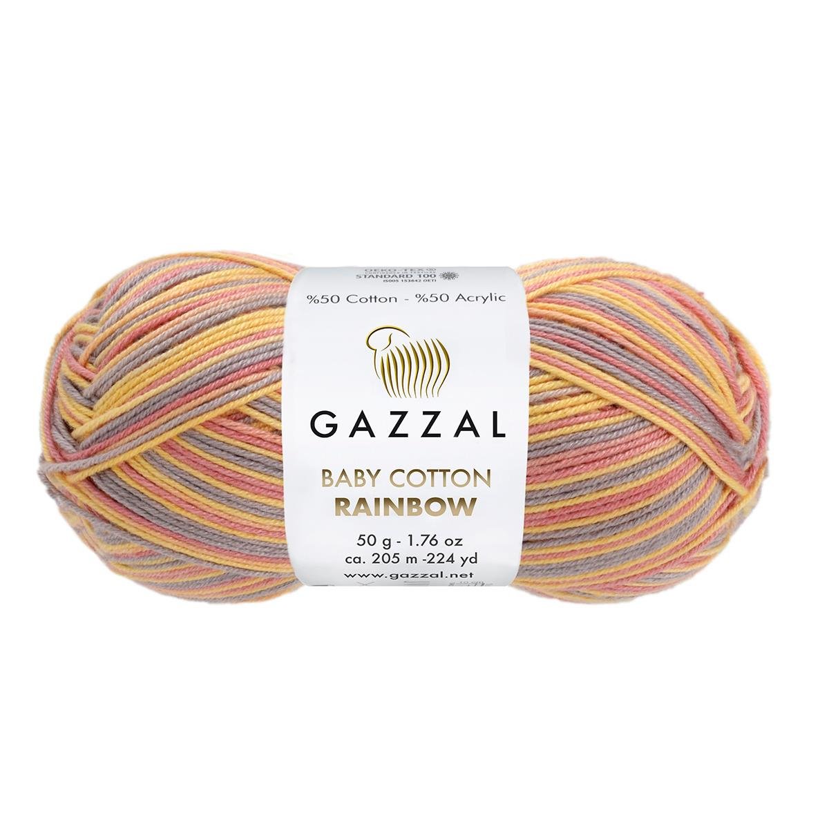 Gazzal Baby Cotton Rainbow 50g 487