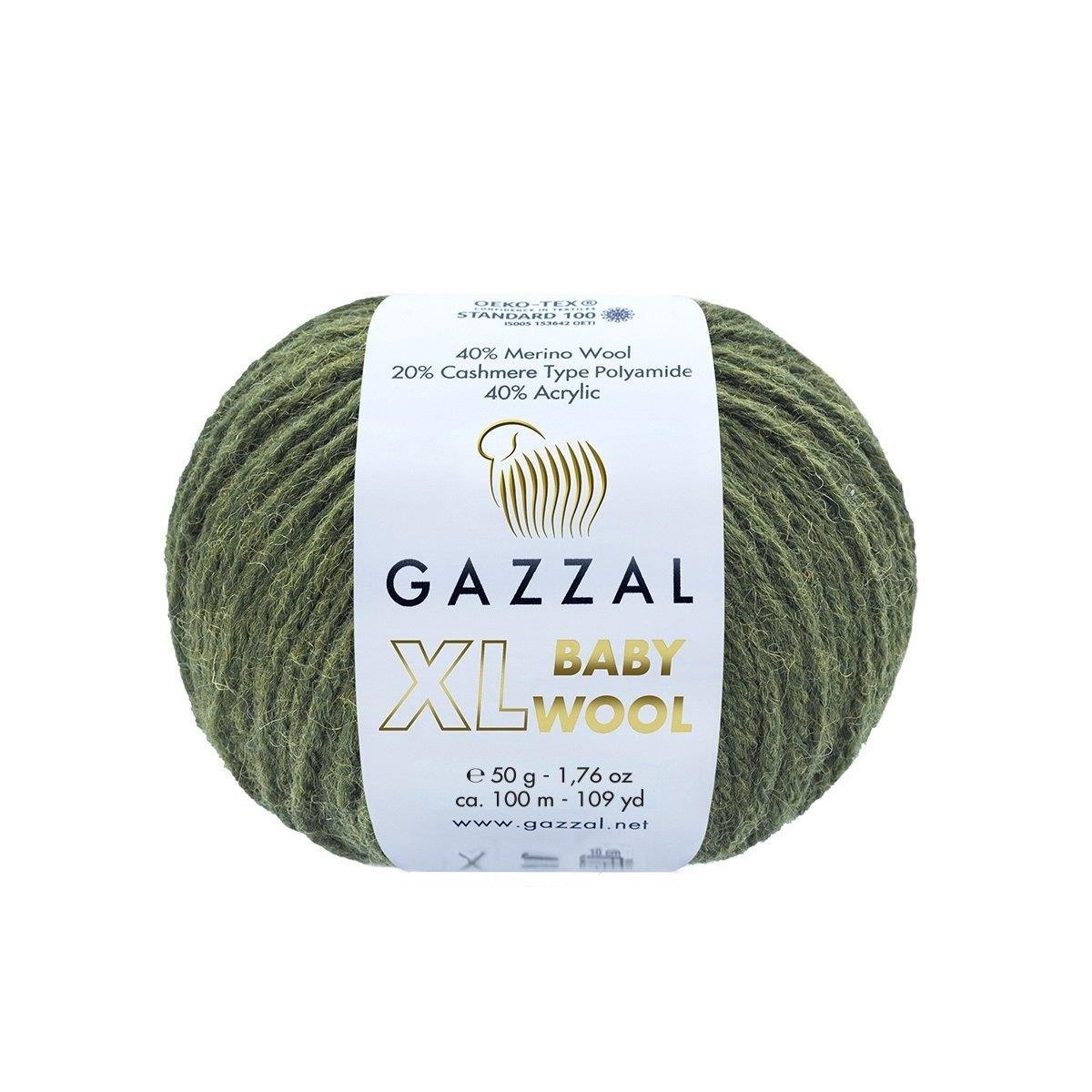 Gazzal Baby Wool XL 50g Yarn 840XL