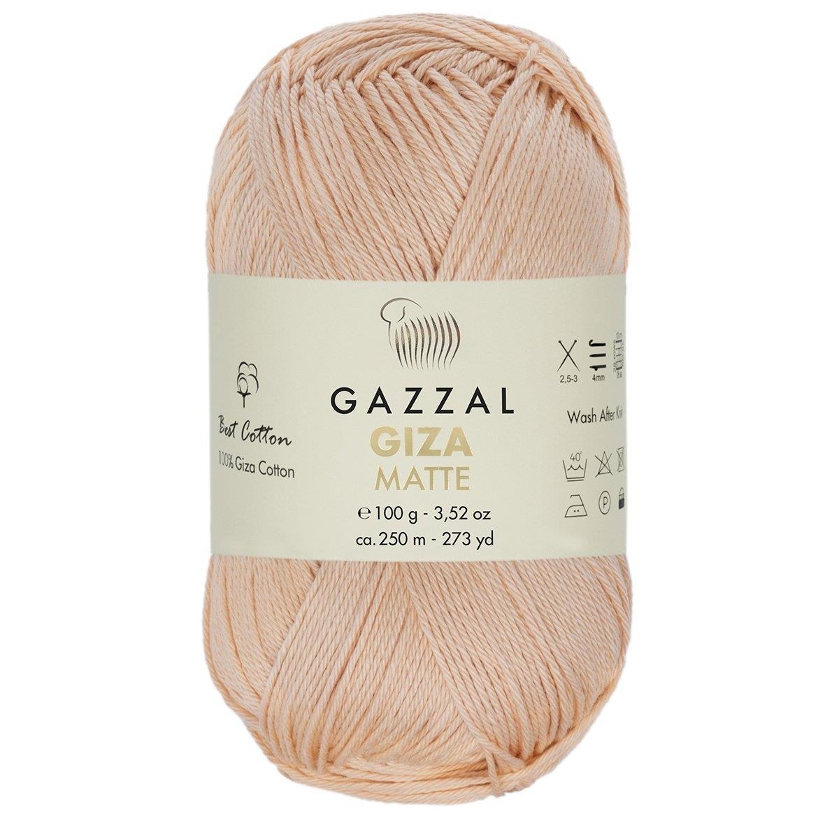 Gazzal Giza Matte Yarn 100g 5553 – Matte Egyptian Cotton Yarn for Crochet, Knitting & Summer Projects