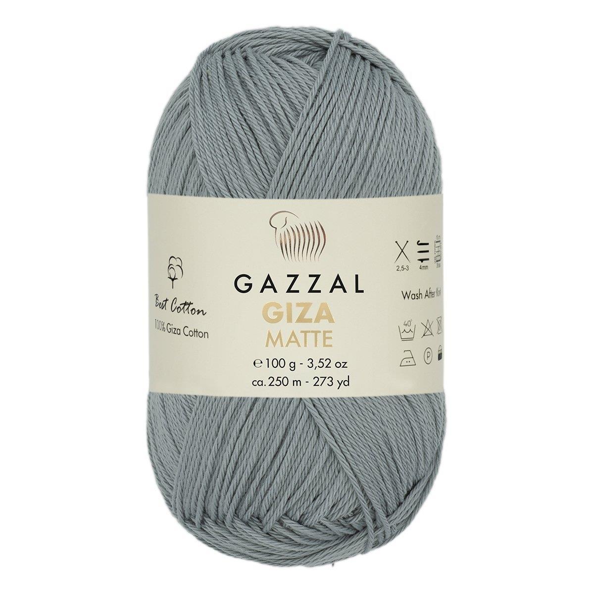 Gazzal Giza Matte Yarn 100g 5554 – Matte Egyptian Cotton Yarn for Crochet, Knitting & Summer Projects