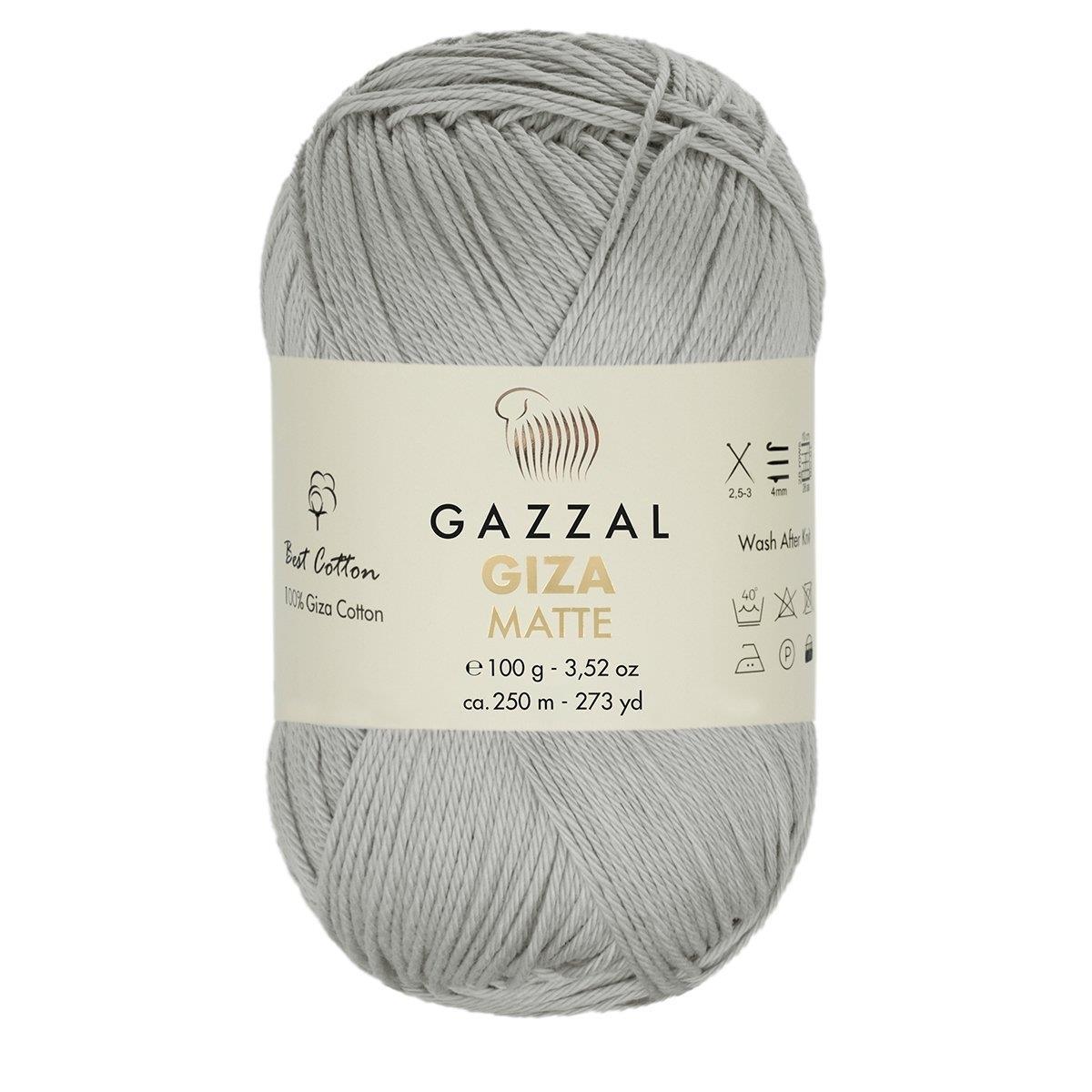 Gazzal Giza Matte Yarn 100g 5556 – Matte Egyptian Cotton Yarn for Crochet, Knitting & Summer Projects