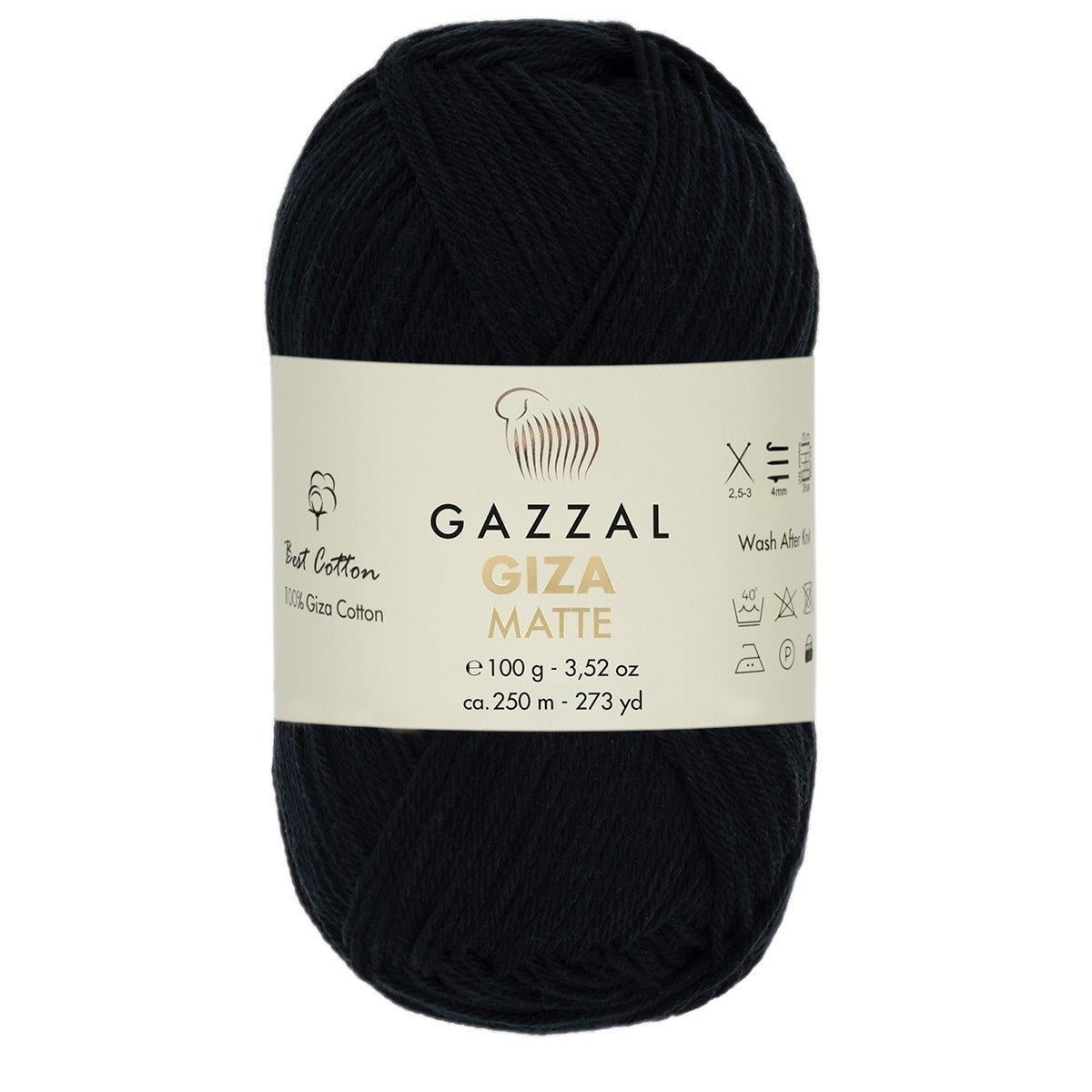Gazzal Giza Matte Yarn 100g 5557 – Matte Egyptian Cotton Yarn for Crochet, Knitting & Summer Projects