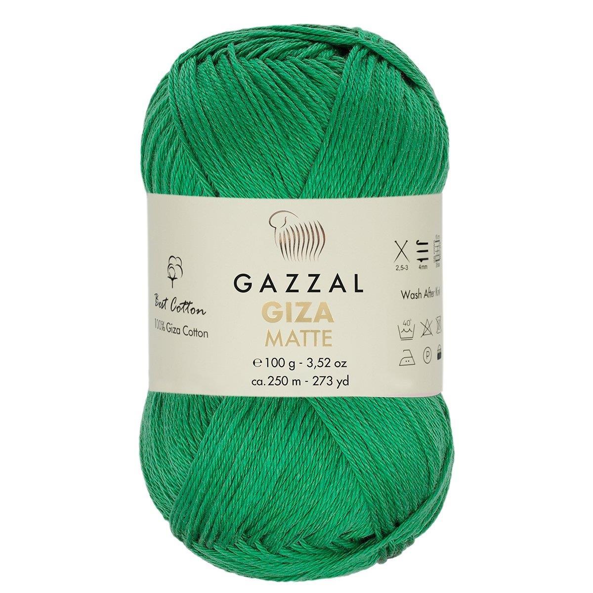 Gazzal Giza Matte Yarn 100g 5560 – Matte Egyptian Cotton Yarn for Crochet, Knitting & Summer Projects
