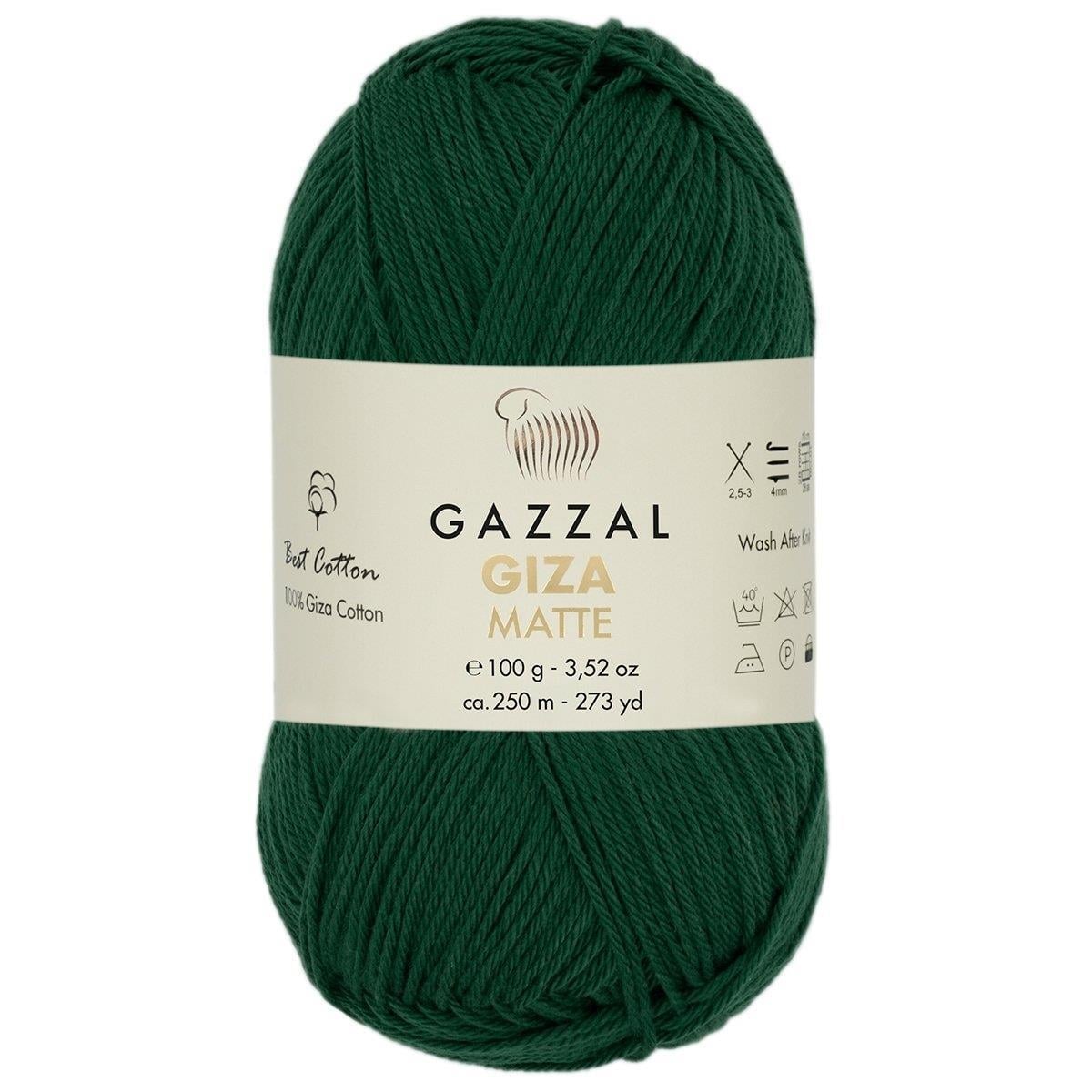 Gazzal Giza Matte Yarn 100g 5561 – Matte Egyptian Cotton Yarn for Crochet, Knitting & Summer Projects