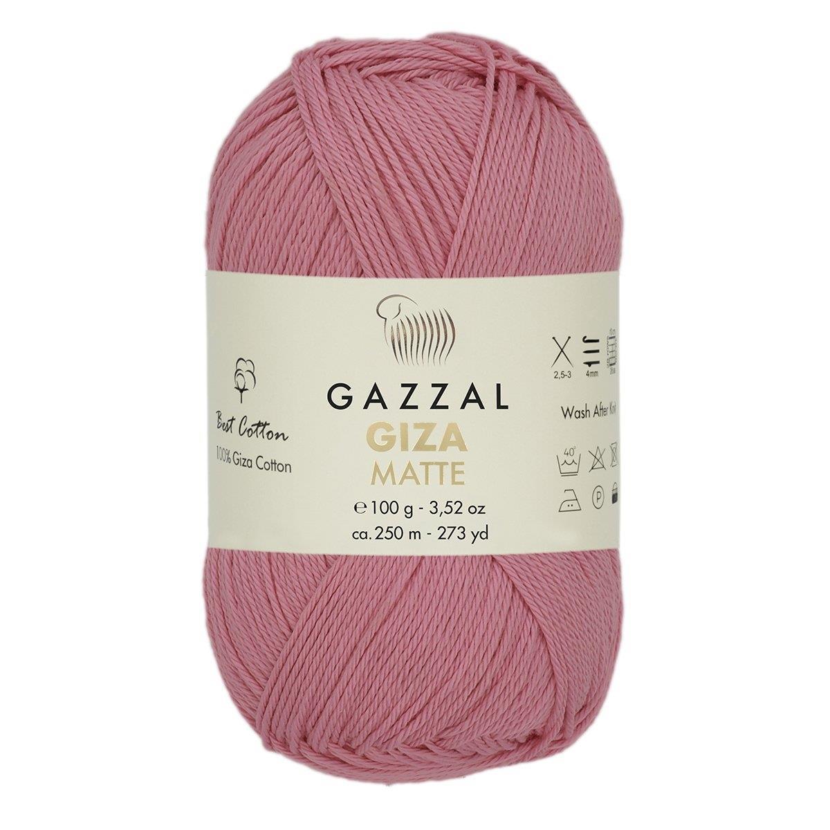Gazzal Giza Matte Yarn 100g 5570 – Matte Egyptian Cotton Yarn for Crochet, Knitting & Summer Projects