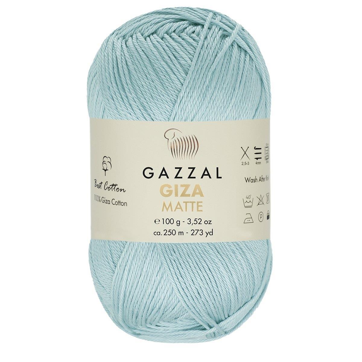 Gazzal Giza Matte Yarn 100g 5573 – Matte Egyptian Cotton Yarn for Crochet, Knitting & Summer Projects