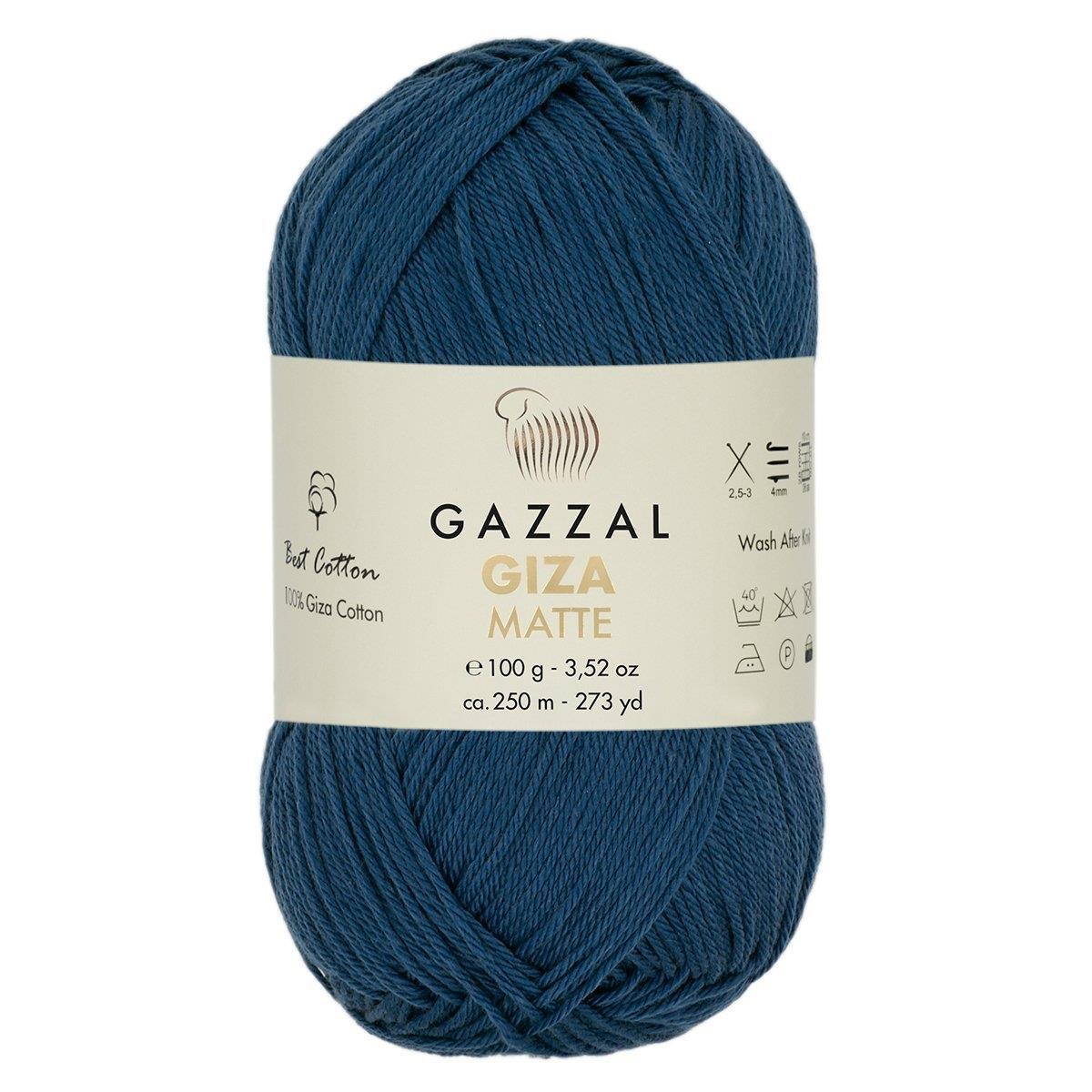 Gazzal Giza Matte Yarn 100g 5575 – Matte Egyptian Cotton Yarn for Crochet, Knitting & Summer Projects