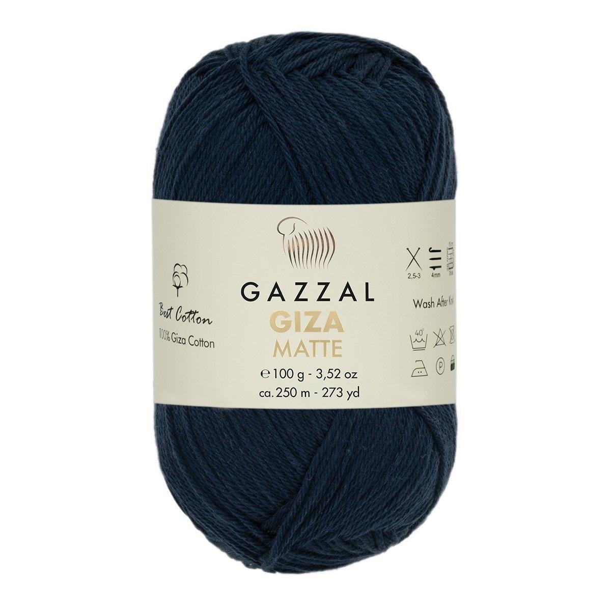 Gazzal Giza Matte Yarn 100g 5576 – Matte Egyptian Cotton Yarn for Crochet, Knitting & Summer Projects