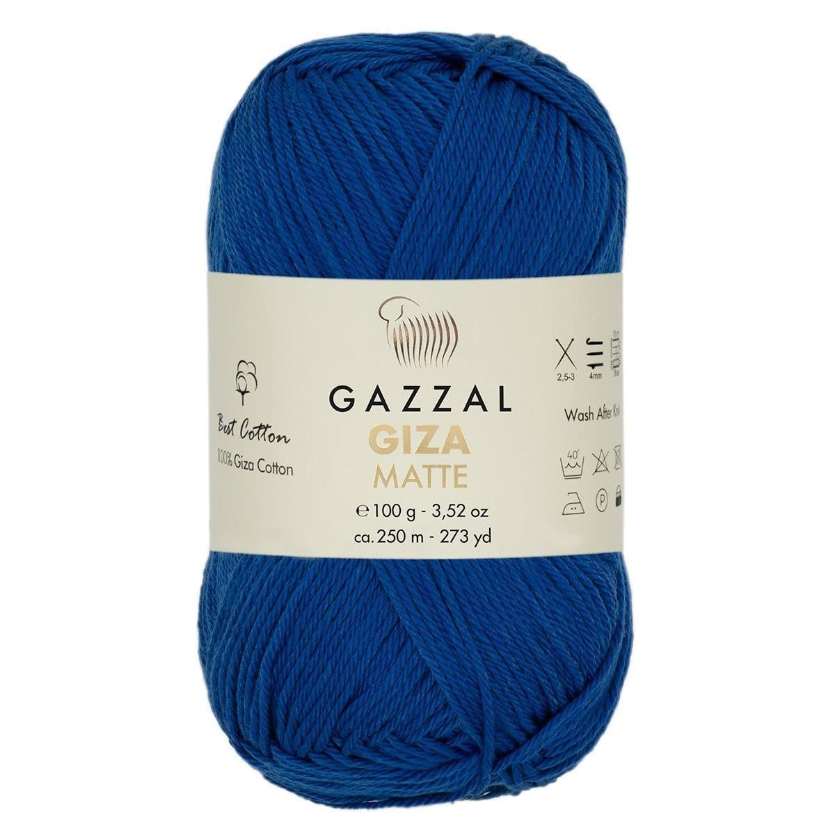 Gazzal Giza Matte Yarn 100g 5577 – Matte Egyptian Cotton Yarn for Crochet, Knitting & Summer Projects