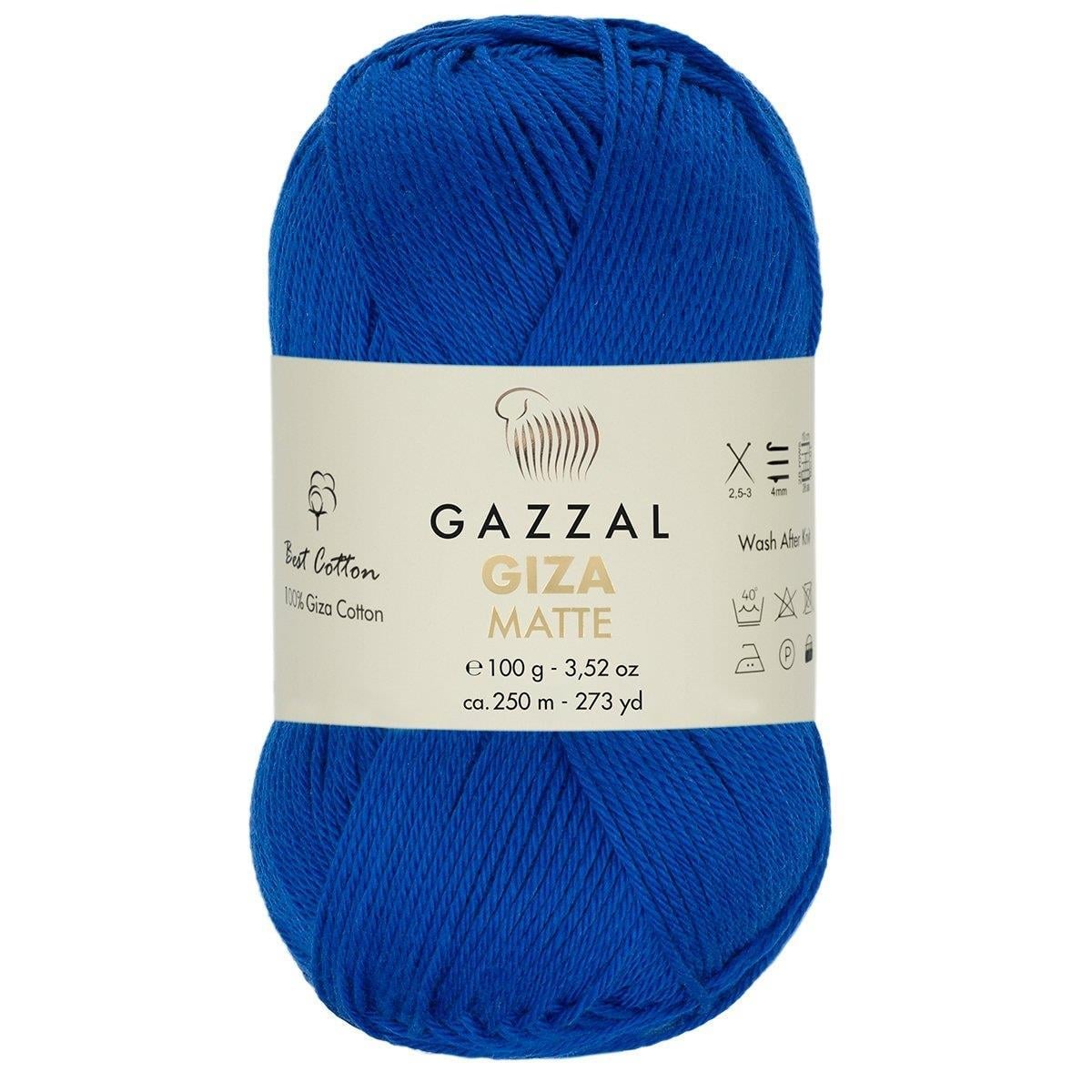 Gazzal Giza Matte Yarn 100g 5578 – Matte Egyptian Cotton Yarn for Crochet, Knitting & Summer Projects
