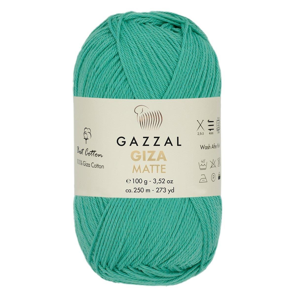 Gazzal Giza Matte Yarn 100g 5581 – Matte Egyptian Cotton Yarn for Crochet, Knitting & Summer Projects