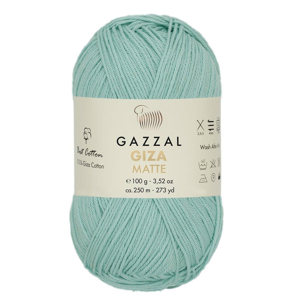 Gazzal Giza Matte Yarn 100g 5582 – Matte Egyptian Cotton Yarn for Crochet, Knitting & Summer Projects