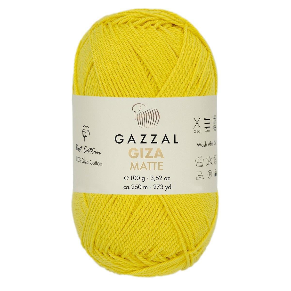 Gazzal Giza Matte Yarn 100g 5583 – Matte Egyptian Cotton Yarn for Crochet, Knitting & Summer Projects