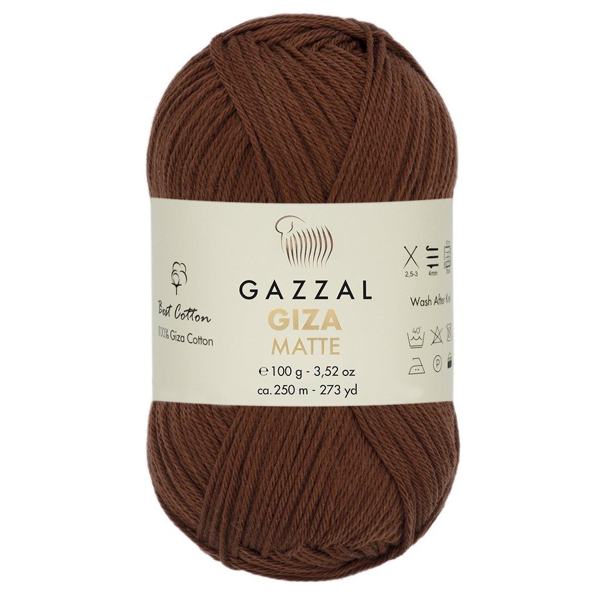 Gazzal Giza Matte Yarn 100g 5585 – Matte Egyptian Cotton Yarn for Crochet, Knitting & Summer Projects