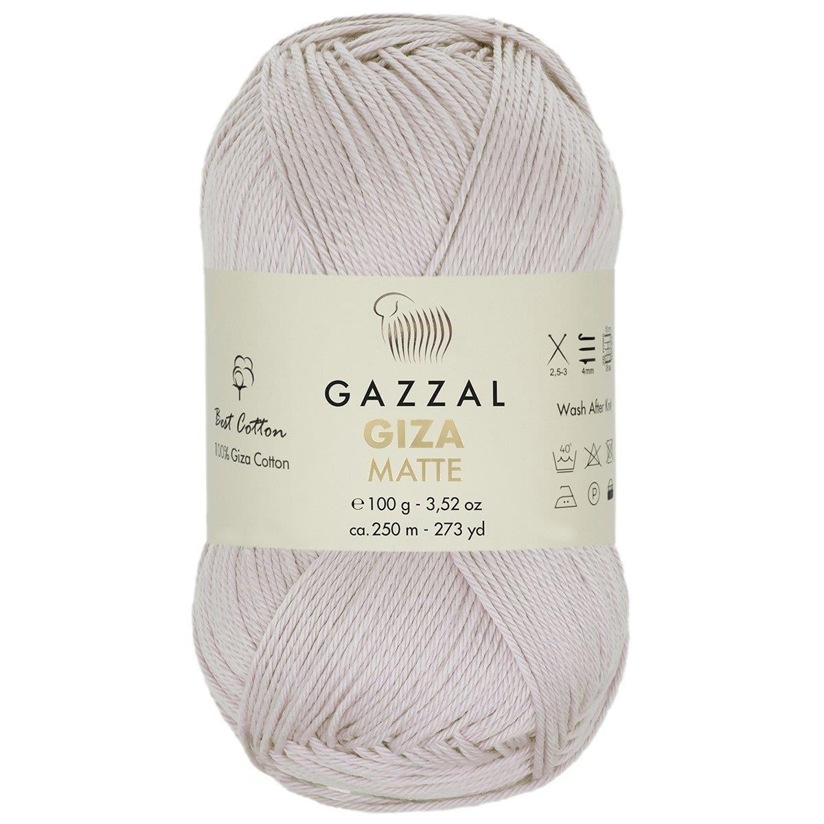 Gazzal Giza Matte Yarn 100g 5588 – Matte Egyptian Cotton Yarn for Crochet, Knitting & Summer Projects