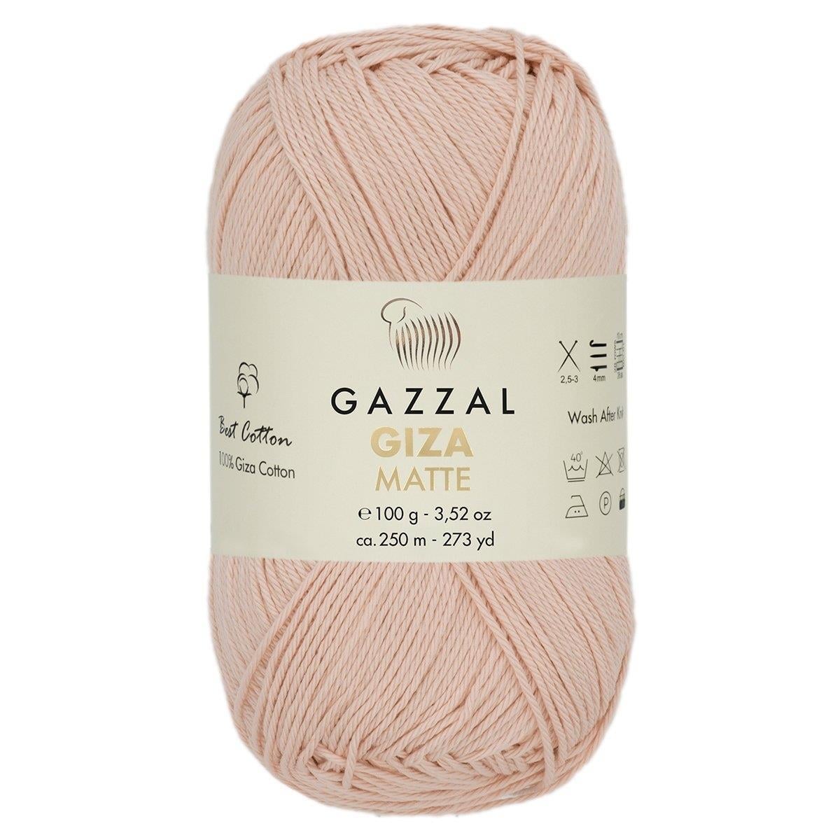 Gazzal Giza Matte Yarn 100g 5591 – Matte Egyptian Cotton Yarn for Crochet, Knitting & Summer Projects