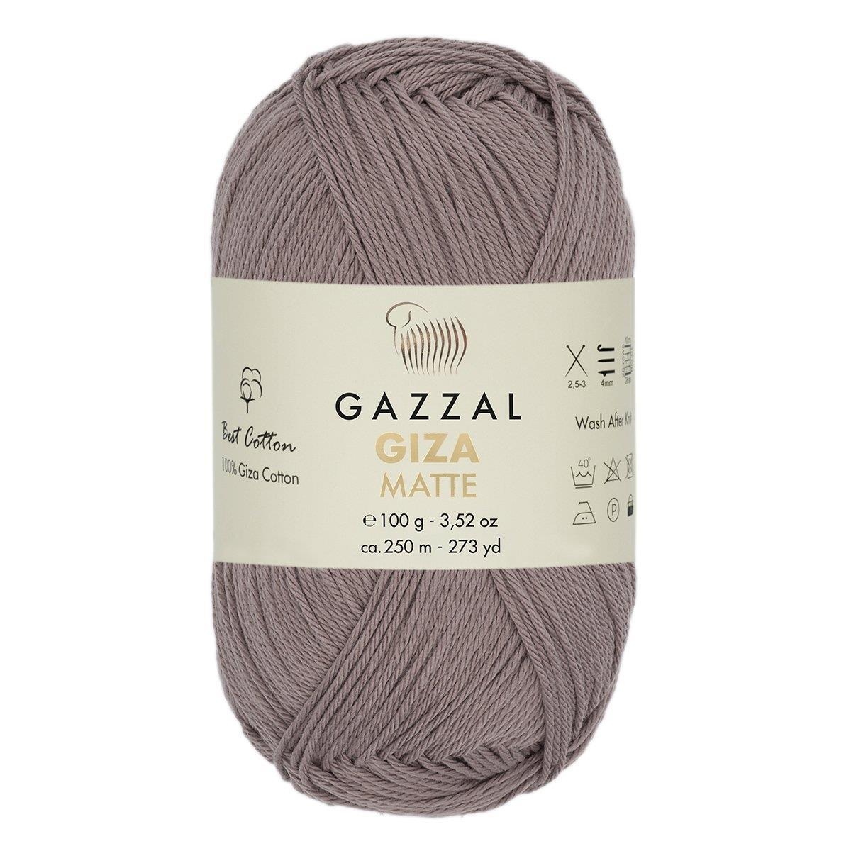 Gazzal Giza Matte Yarn 100g 5595 – Matte Egyptian Cotton Yarn for Crochet, Knitting & Summer Projects