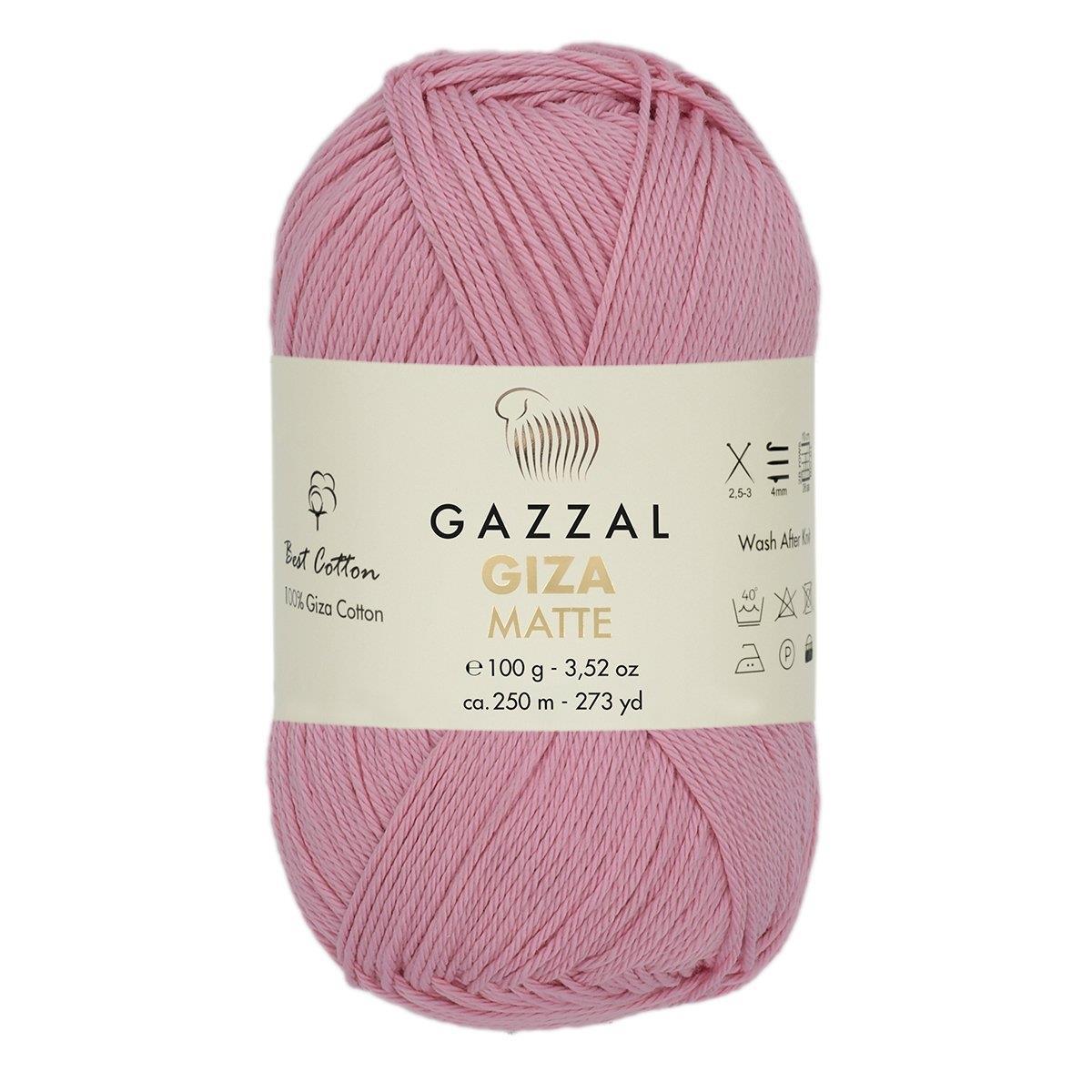 Gazzal Giza Matte Yarn 100g 5596 – Matte Egyptian Cotton Yarn for Crochet, Knitting & Summer Projects
