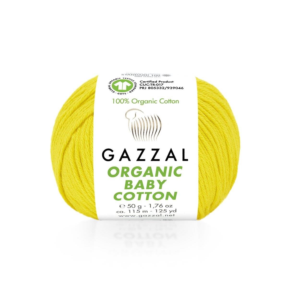Gazzal Organic Baby Cotton Yarn 50g 420