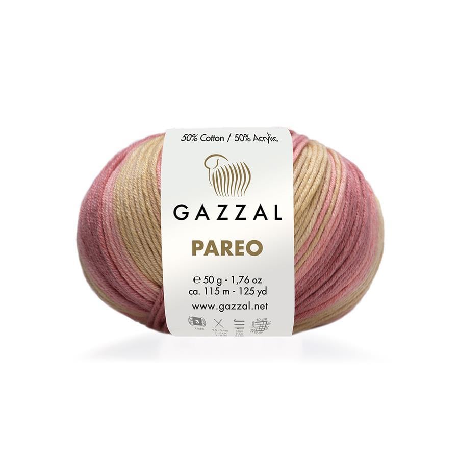Gazzal Pareo Yarn 50g 10428 – Lightweight Cotton Blend Yarn for Summer Tops, Shawls, Beachwear & Crochet Projects