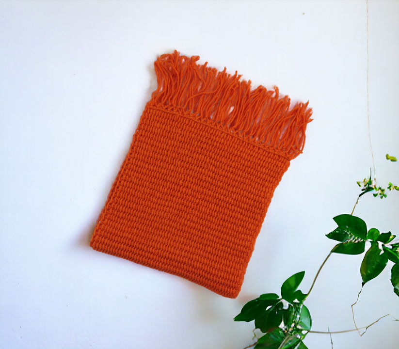 Handmade Tunisian Shawl Scarf Handcrafted Warmth Soft Wool Acrylic Best Gift Ideas for Her