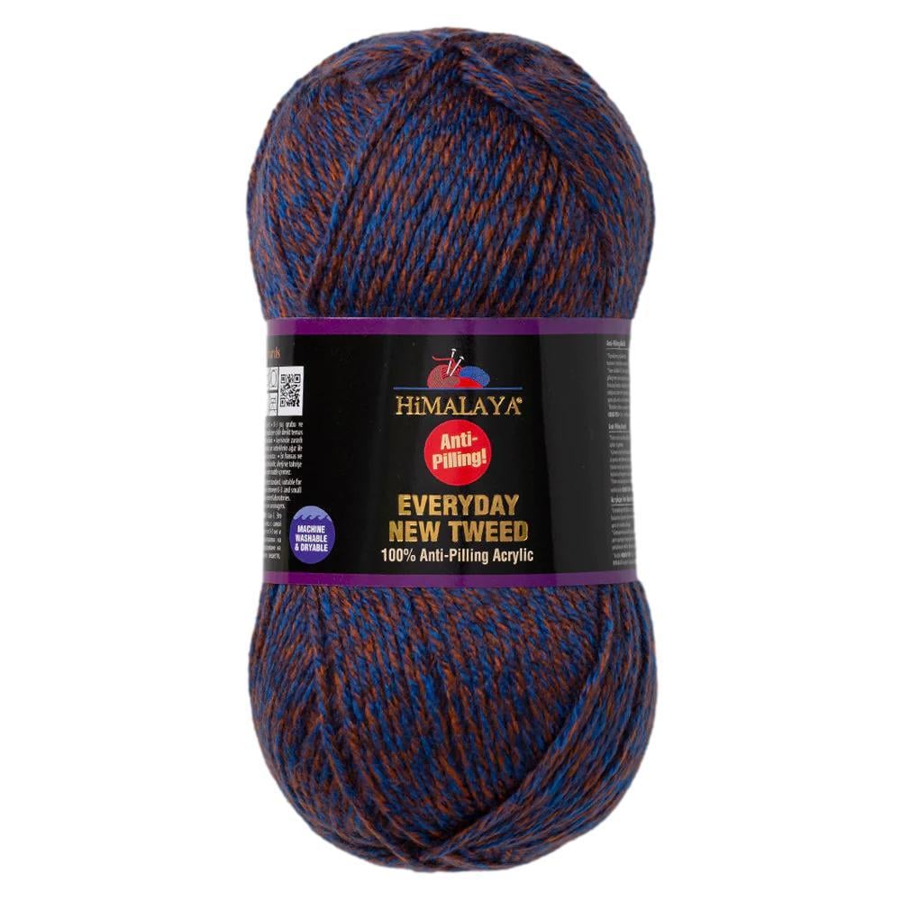 Himalaya Everyday New Tweed Yarn 100g 75123 – Soft Tweed Effect Anti-Pilling Yarn for Knitting & Crochet