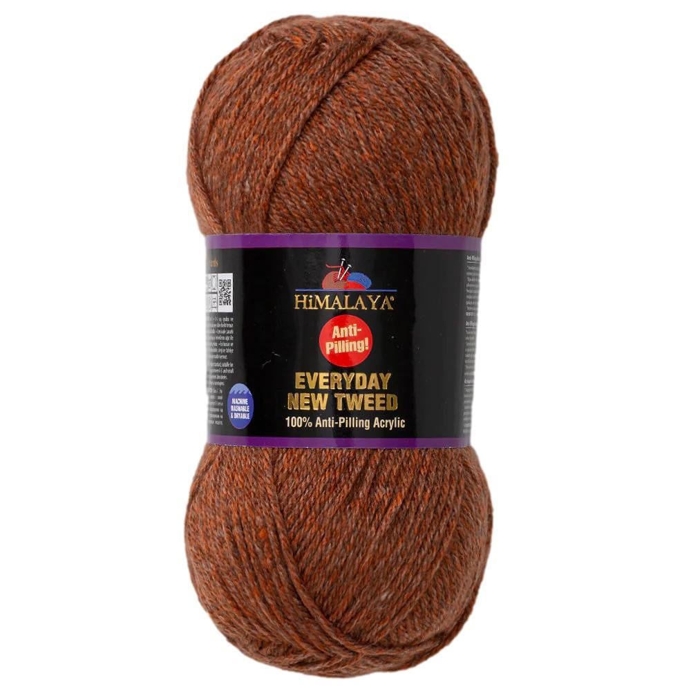 Himalaya Everyday New Tweed Yarn 100g 75124 – Soft Tweed Effect Anti-Pilling Yarn for Knitting & Crochet