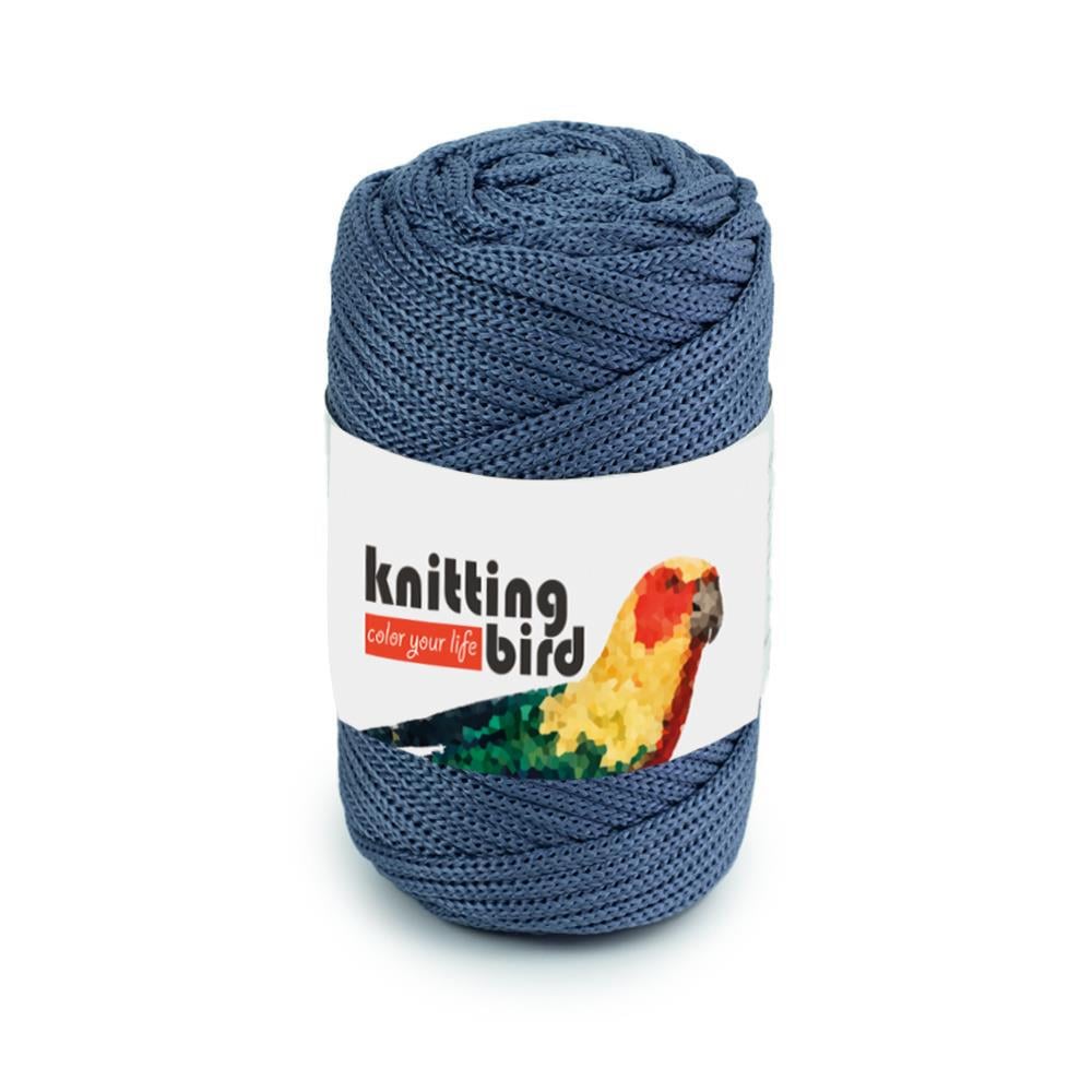 Knitting Bird Polyester Macrame Cord 4mm 250g 10 Denim Blue