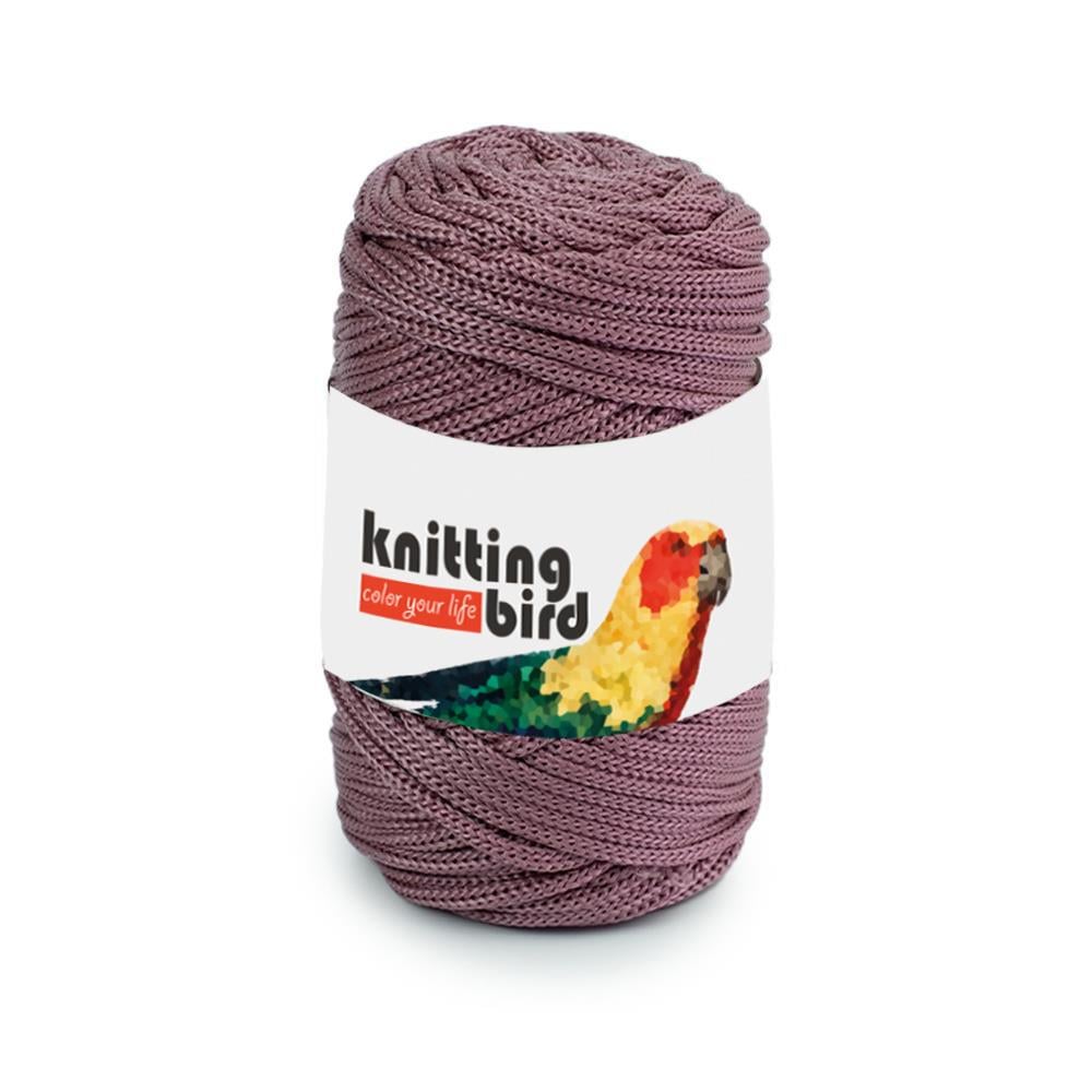 Knitting Bird Polyester Macrame Cord 4mm 250g 7 Dried Rose