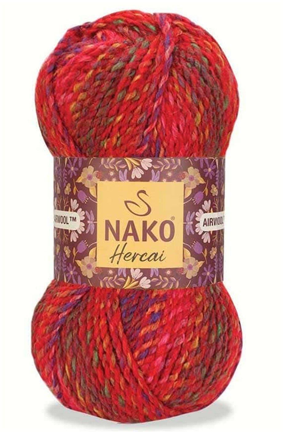 Nako Hercai Yarn 100g 28028 – Multicolor Self-Striping Yarn for Knitting, Crochet, Sweaters & Accessories