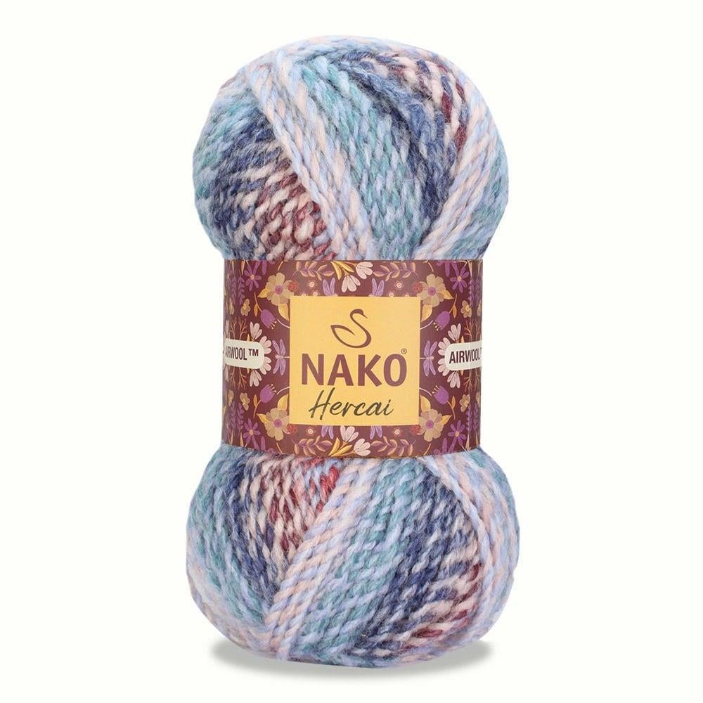 Nako Hercai Yarn 100g 28132 – Multicolor Self-Striping Yarn for Knitting, Crochet, Sweaters & Accessories