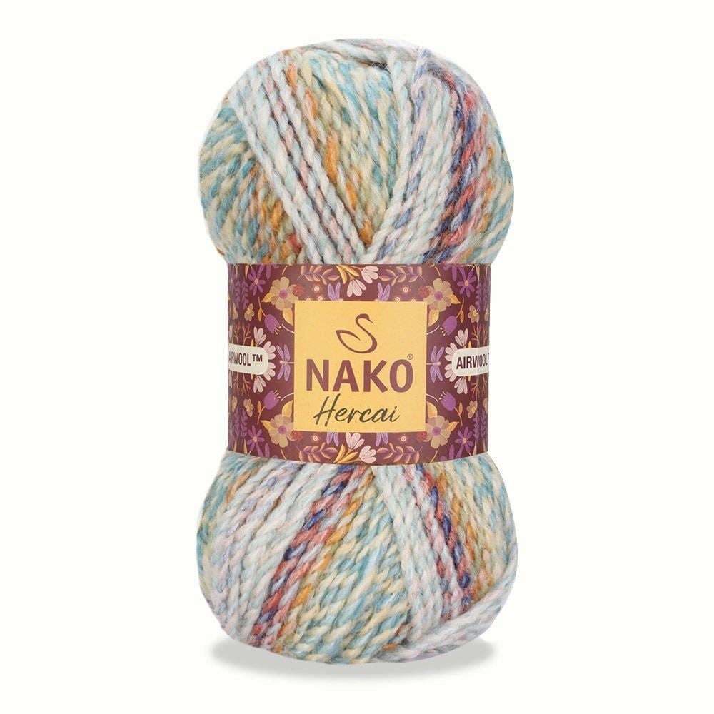 Nako Hercai Yarn 100g 28135 – Multicolor Self-Striping Yarn for Knitting, Crochet, Sweaters & Accessories