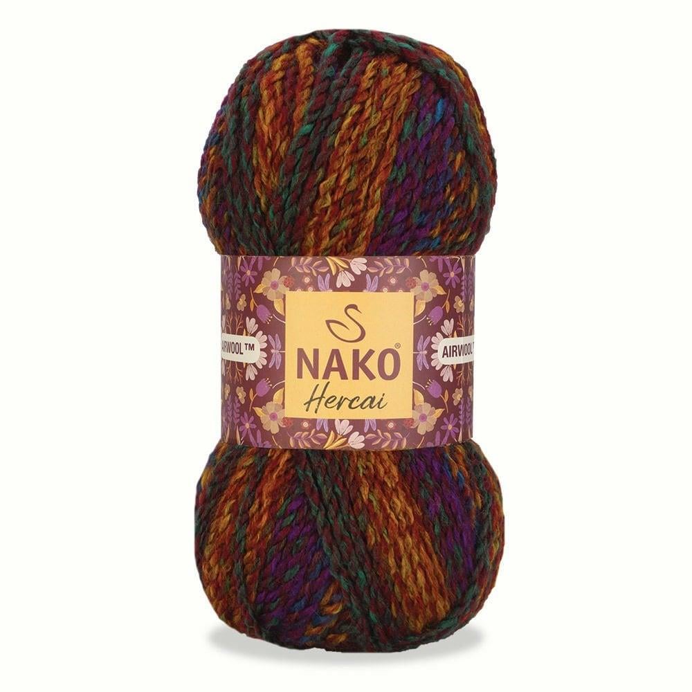 Nako Hercai Yarn 100g 7131 – Multicolor Self-Striping Yarn for Knitting, Crochet, Sweaters & Accessories