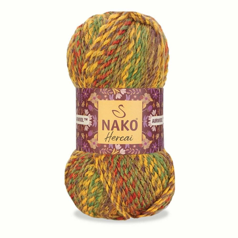 Nako Hercai Yarn 100g 7252 – Multicolor Self-Striping Yarn for Knitting, Crochet, Sweaters & Accessories