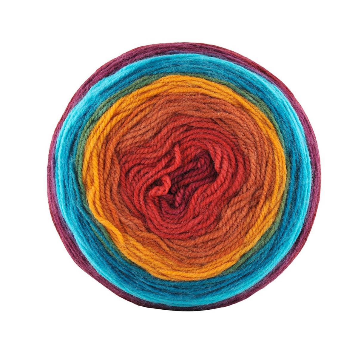 Papatya Cake Yarn 150g 236 – Self Striping Acrylic Cake Yarn for Knitting & Crochet Projects
