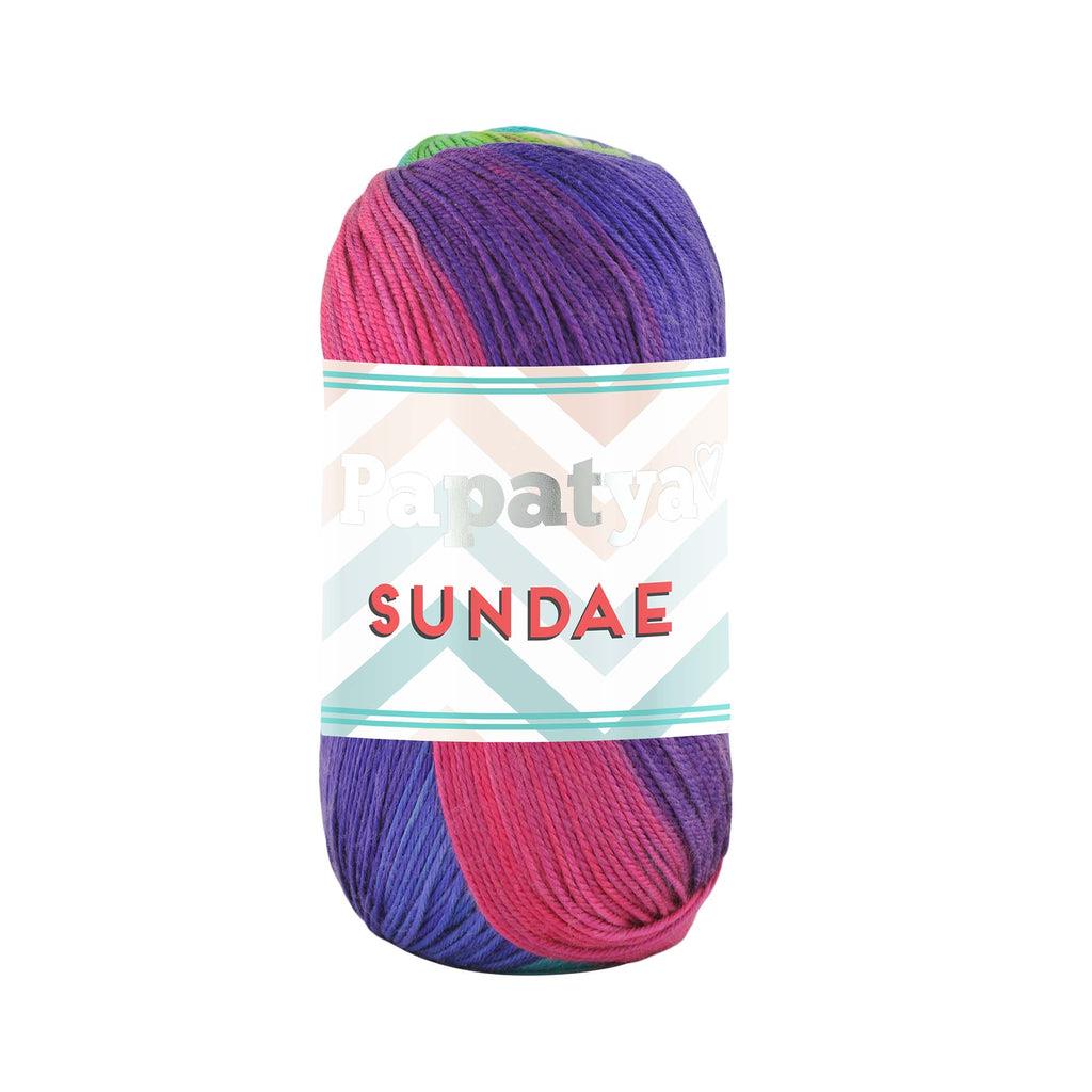 Papatya Sundae Yarn 100g 16 – Soft Plush Yarn for Blankets, Baby Projects & Cozy Crochet