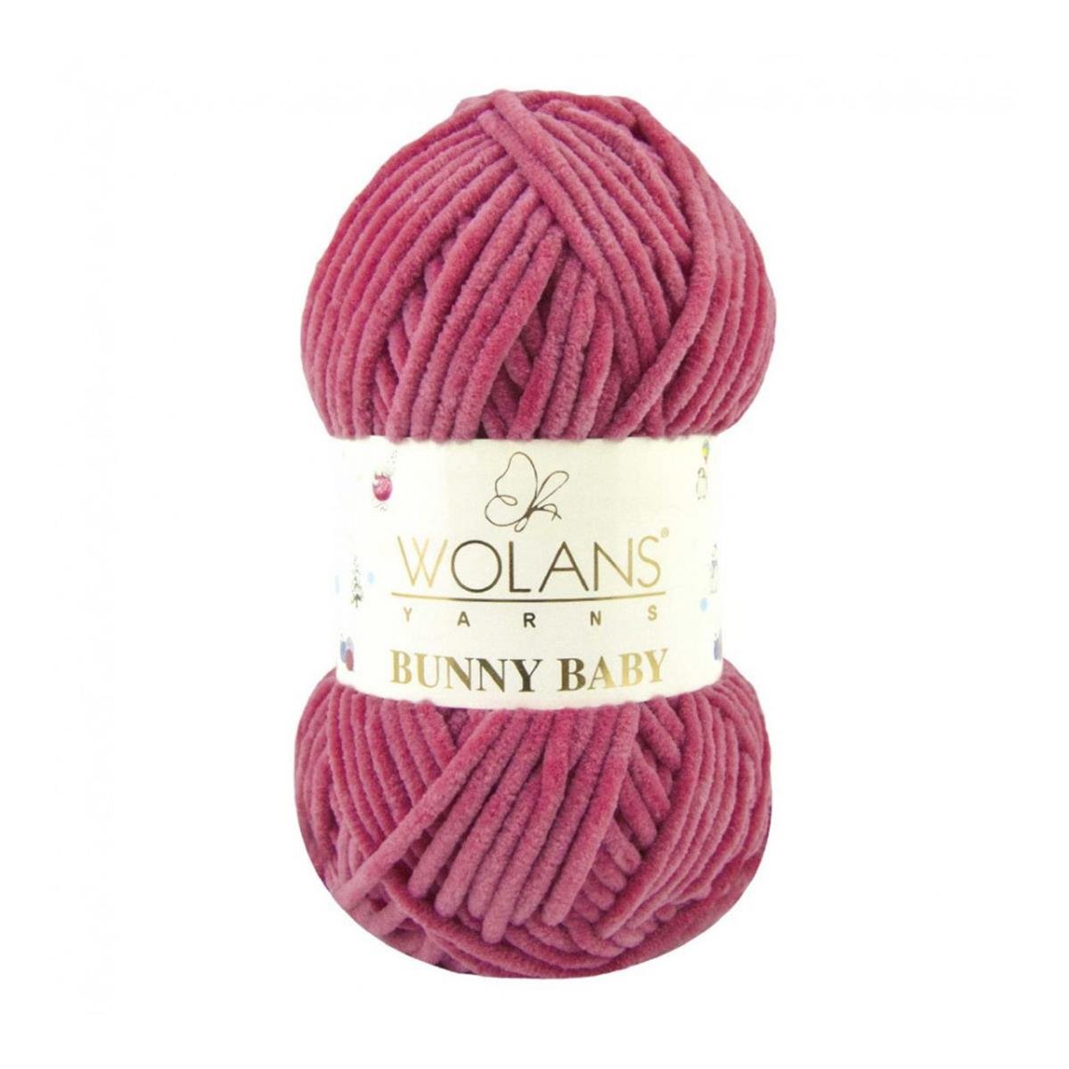 Wolans Bunny Baby Chenille Velvet Yarn 52 Rouge