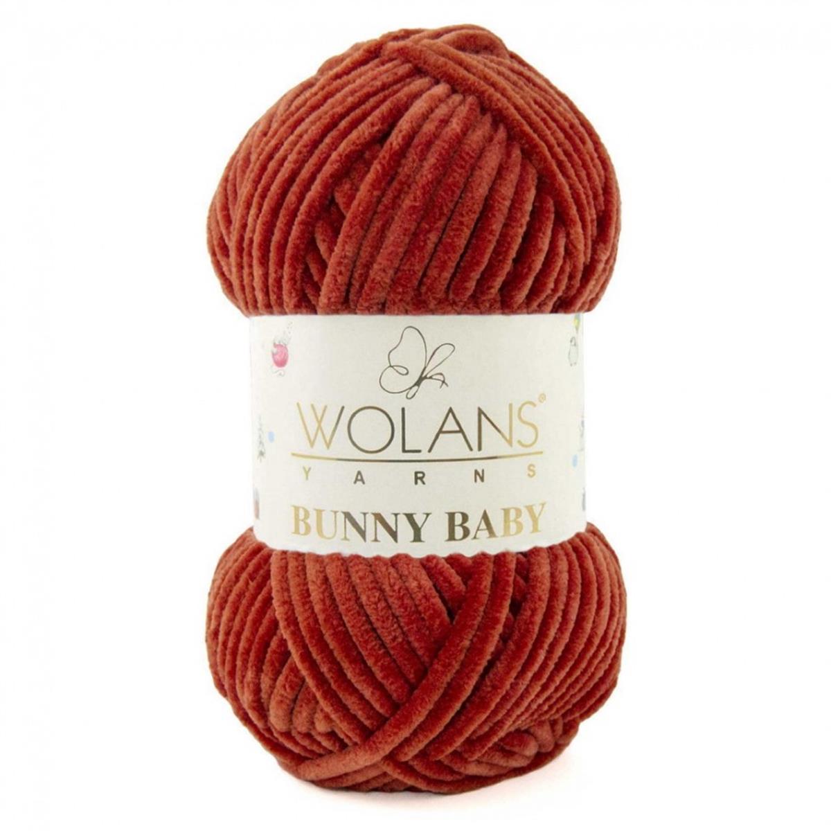 Wolans Bunny Baby Chenille Velvet Yarn 27 Cinnamon