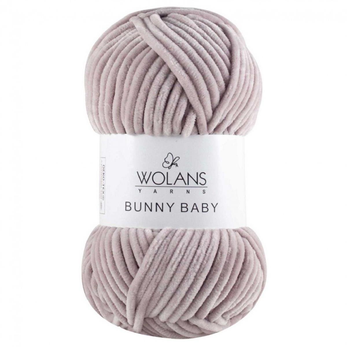 Wolans Bunny Baby Chenille Velvet Yarn 24 Powder Pink