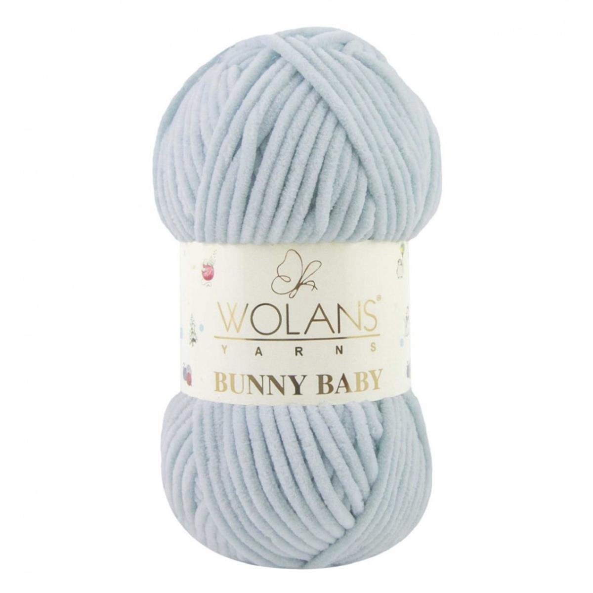 Wolans Bunny Baby Chenille Velvet Yarn 49 Powder Blue