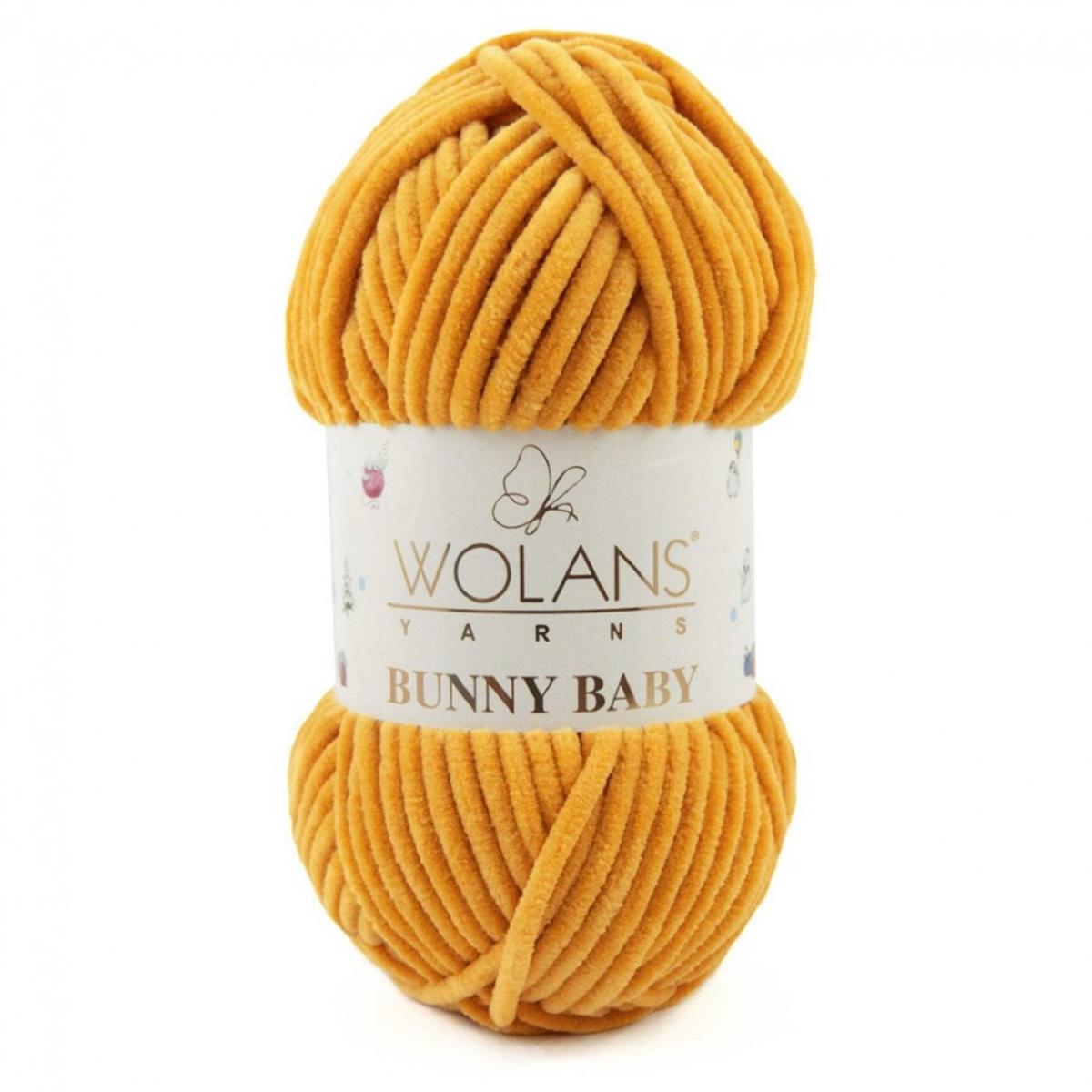 Wolans Bunny Baby Chenille Velvet Yarn 37 Gold
