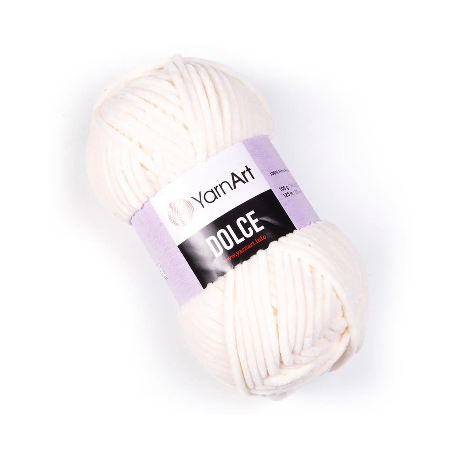 YarnArt Dolce Chenille Yarn 100g 745 – Super Soft Velvet Yarn for Amigurumi, Baby & Blanket Projects